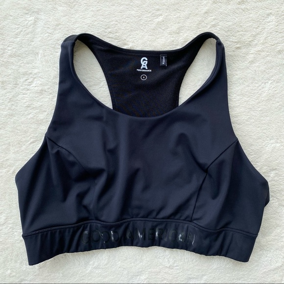 Good American plus size Core Power racer back sports bra black 2X - Picture 3 of 9